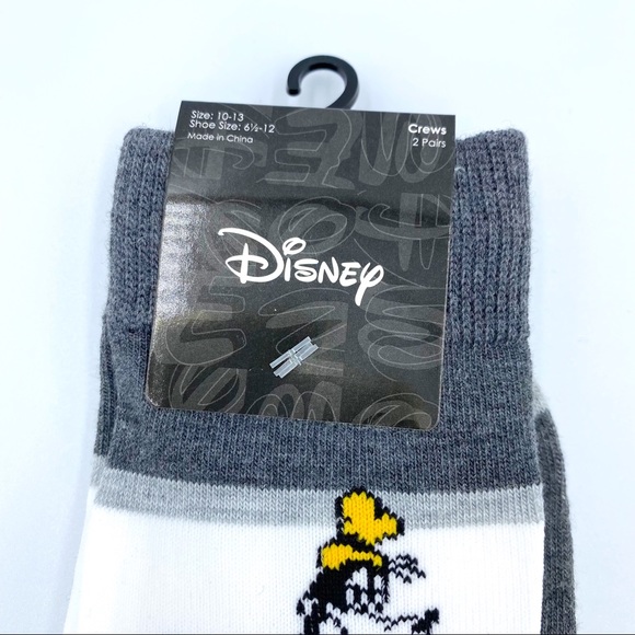 Disney Mickey Mouse Donald Duck Goofy Crew Socks - Picture 2 of 5
